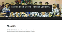 Desktop Screenshot of kennerboxingclub.com